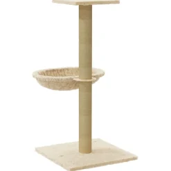 vidaXL Kattenmeubel met sisal krabpaal 74 cm crèmekleurig