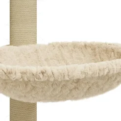 vidaXL Kattenmeubel met sisal krabpaal 74 cm crèmekleurig