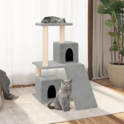 vidaXL Kattenmeubel met sisal krabpalen 82 cm lichtgrijs