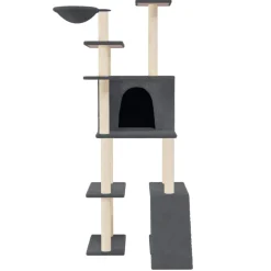 vidaXL Kattenmeubel met sisal krabpalen 73 cm crèmekleurig