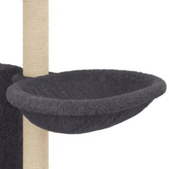 vidaXL Kattenmeubel met sisal krabpalen 131 cm donkergrijs