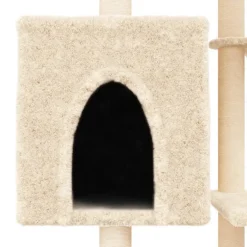 vidaXL Kattenmeubel met sisal krabpalen 122 cm lichtgrijs