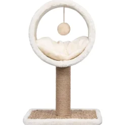 vidaXL Kattenmeubel met tunnel en speeltje 56 cm zeegras