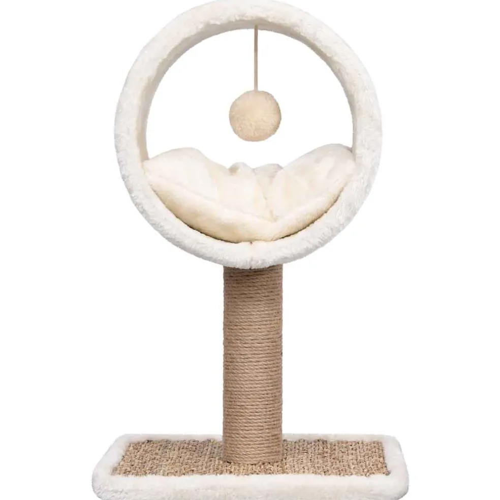 vidaXL Kattenmeubel met tunnel en speeltje 56 cm zeegras