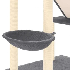 vidaXL Kattenmeubel vloer tot plafond 277-303 cm donkergrijs