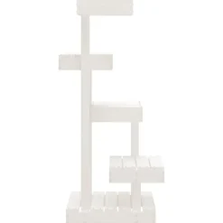 vidaXL Kattenmeubel 45,5x49x103 cm massief grenenhout wit