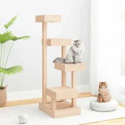 vidaXL Kattenmeubel 45,5x49x103 cm massief grenenhout