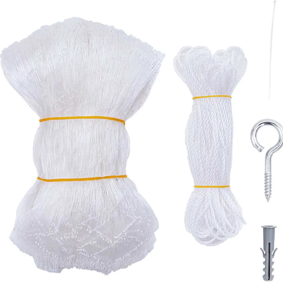 vidaXL Kattennet Transparant 3x2 m Nylon