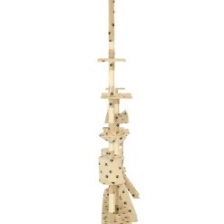 vidaXL Kattenpaal met sisal krabpalen 230-250 cm pootafdrukken beige