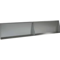 vidaXL Keerwand 2 st 100 x 12 x 30 cm Gegalvaniseerd staal zilver