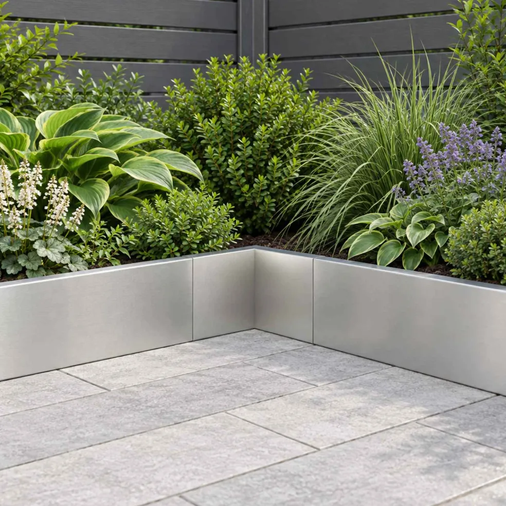 vidaXL Keerwand 2 st 50 x 50 x 30 cm Roestvrij staal zilver