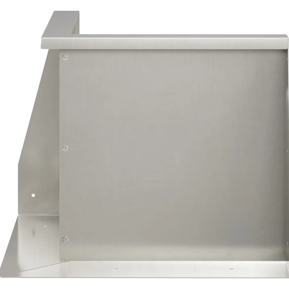 vidaXL Keerwand 2 st 50 x 50 x 30 cm Roestvrij staal zilver