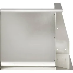 vidaXL Keerwand 2 st 50 x 50 x 30 cm Roestvrij staal zilver