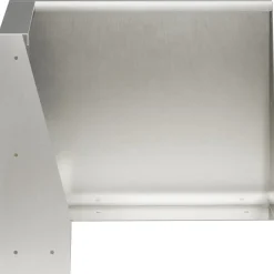 vidaXL Keerwand 2 st 50 x 50 x 30 cm Roestvrij staal zilver