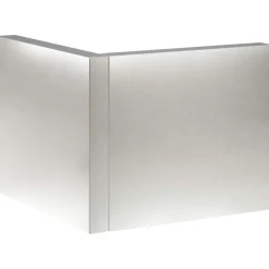 vidaXL Keerwand 2 st 50 x 50 x 30 cm Roestvrij staal zilver