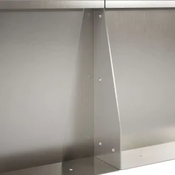 vidaXL Keerwand 2 st 50 x 50 x 30 cm Roestvrij staal zilver