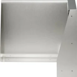 vidaXL Keerwand 2 st 50 x 50 x 30 cm Roestvrij staal zilver