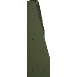 vidaXL Keerwand 6 st 100 x 12 x 30 cm Staal Olijfgroen