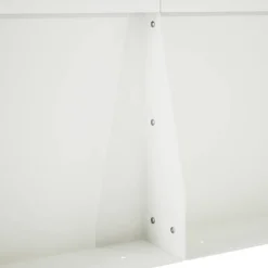 vidaXL Keerwand 2 st 100 x 12 x 30 cm Staal Wit