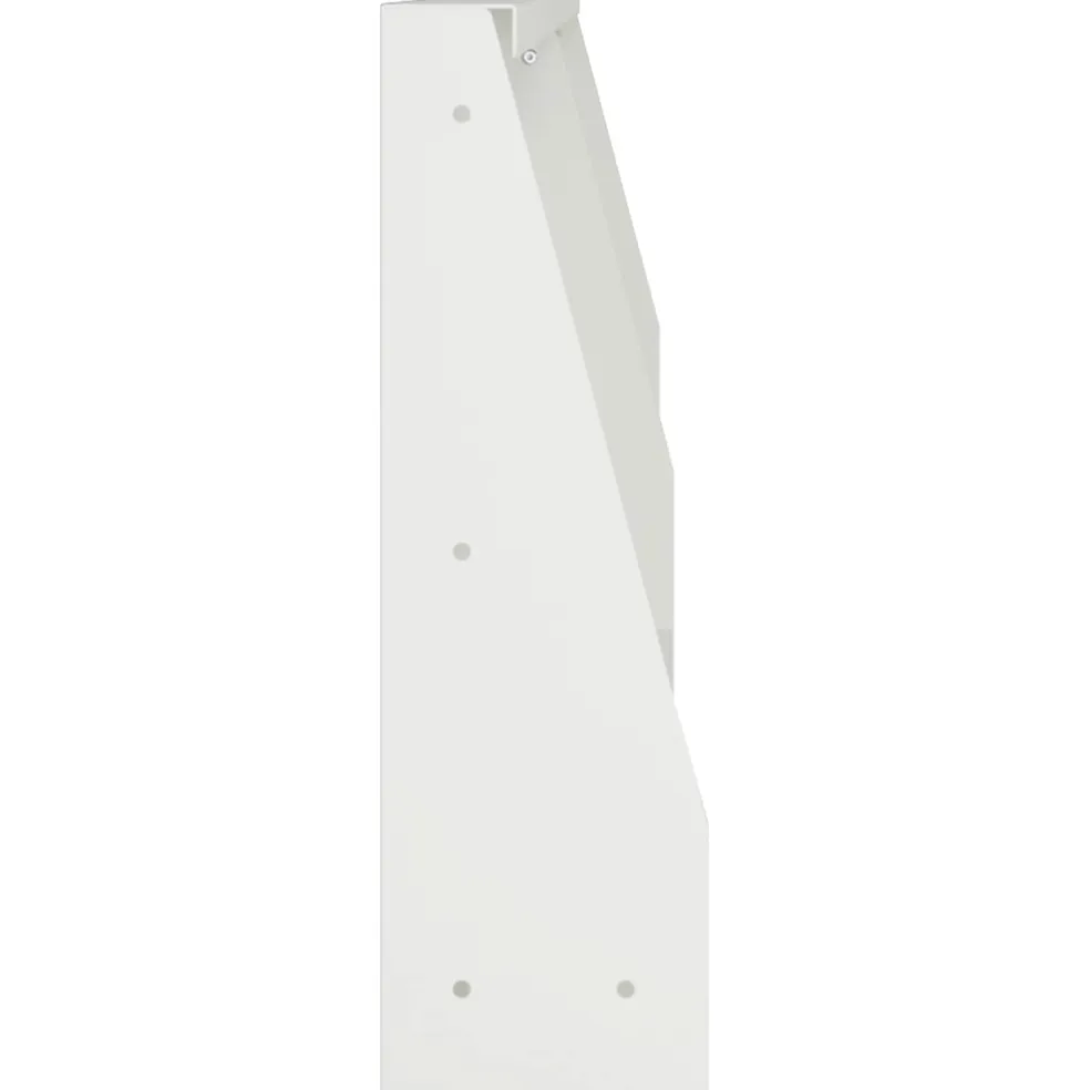 vidaXL Keerwand 2 st 100 x 12 x 30 cm Staal Wit