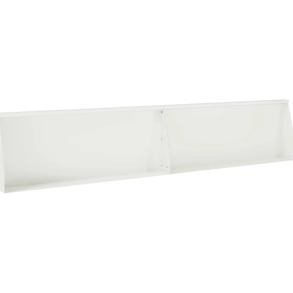 vidaXL Keerwand 2 st 100 x 12 x 30 cm Staal Wit
