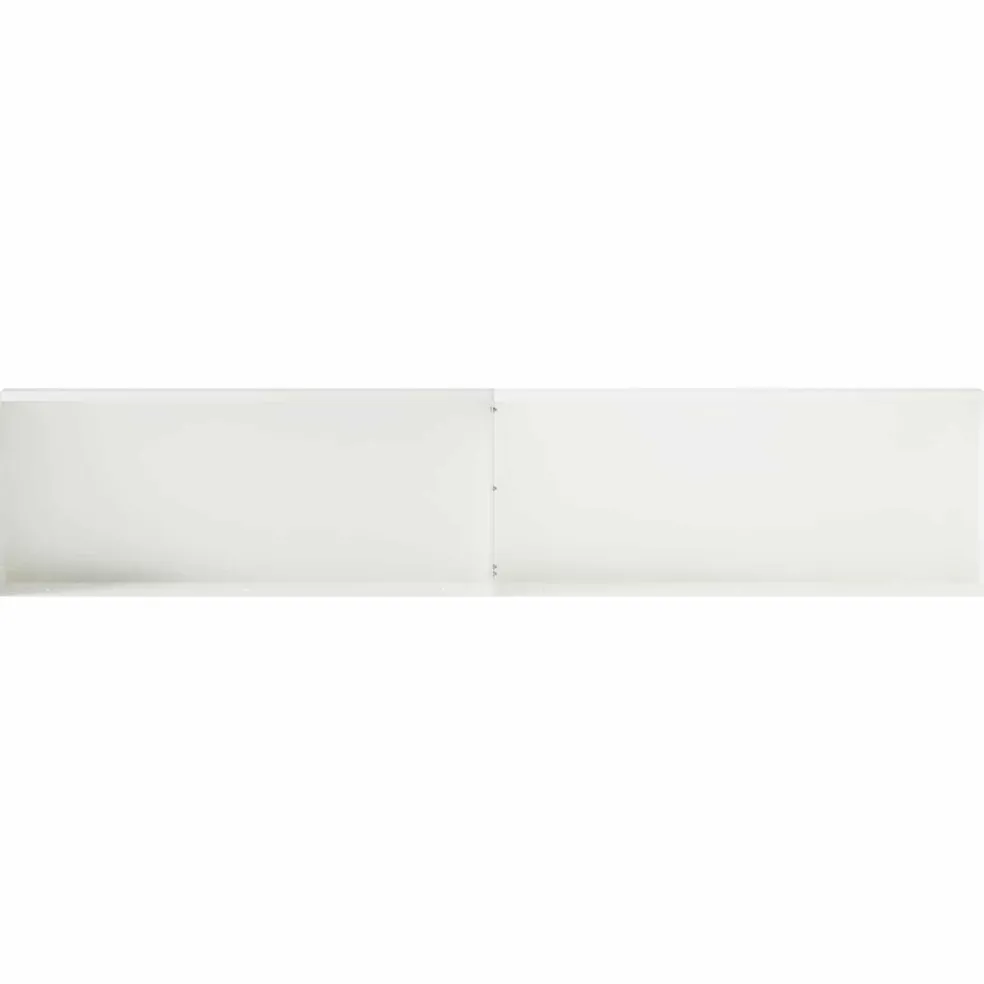 vidaXL Keerwand 2 st 100 x 12 x 30 cm Staal Wit