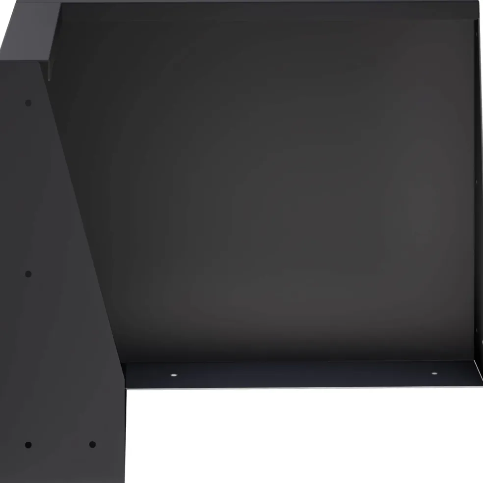 vidaXL Keerwand 2 st 50 x 50 x 30 cm Staal Zwart