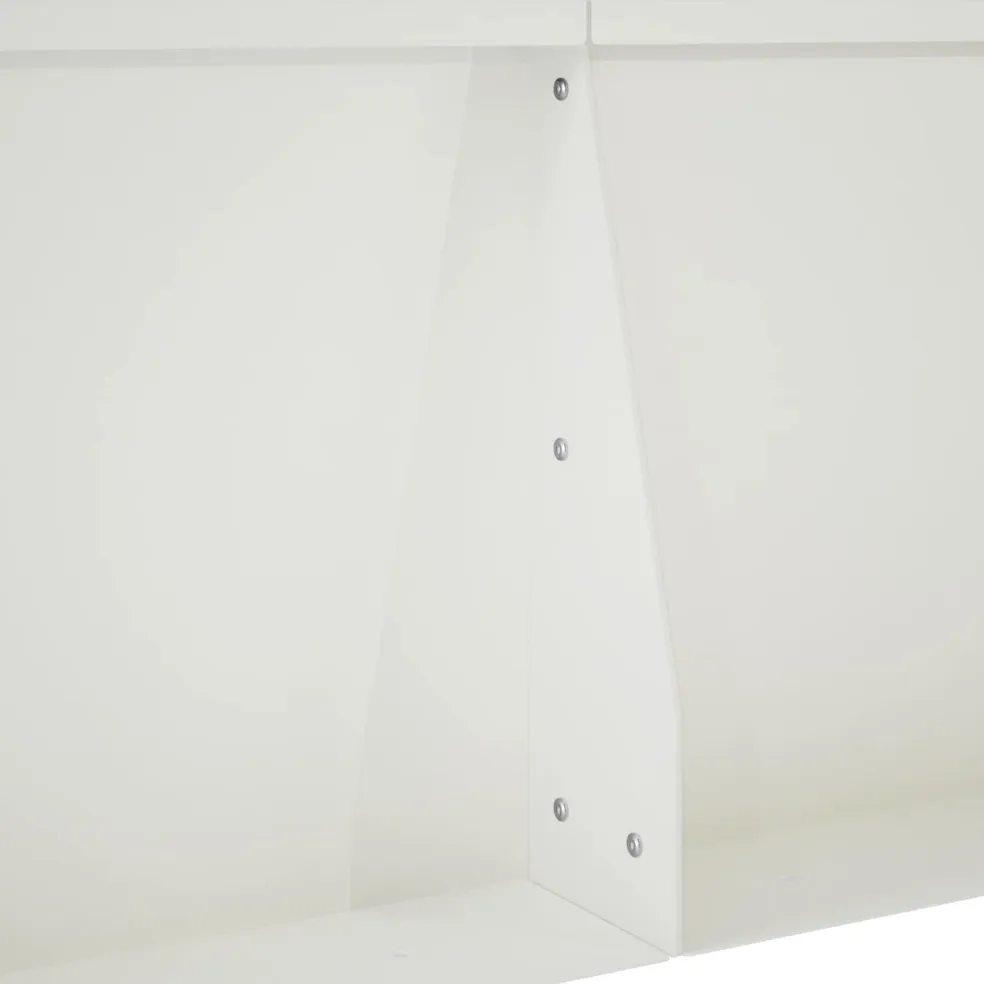 vidaXL Keerwand 2 st 50 x 50 x 30 cm Staal Wit