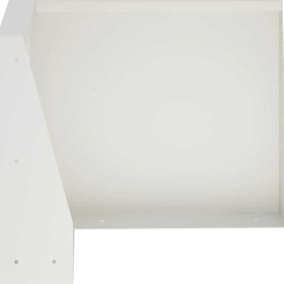 vidaXL Keerwand 2 st 50 x 50 x 30 cm Staal Wit