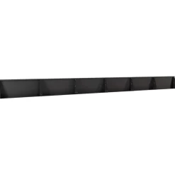 vidaXL Keerwand 6 st 100 x 12 x 30 cm Staal Zwart