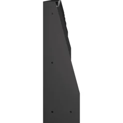 vidaXL Keerwand 6 st 100 x 12 x 30 cm Staal Zwart