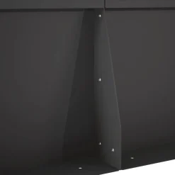 vidaXL Keerwand 4 st 100 x 12 x 30 cm Staal Zwart