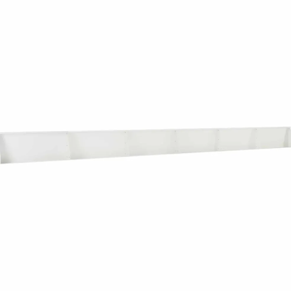 vidaXL Keerwand 6 st 100 x 12 x 30 cm Staal Wit