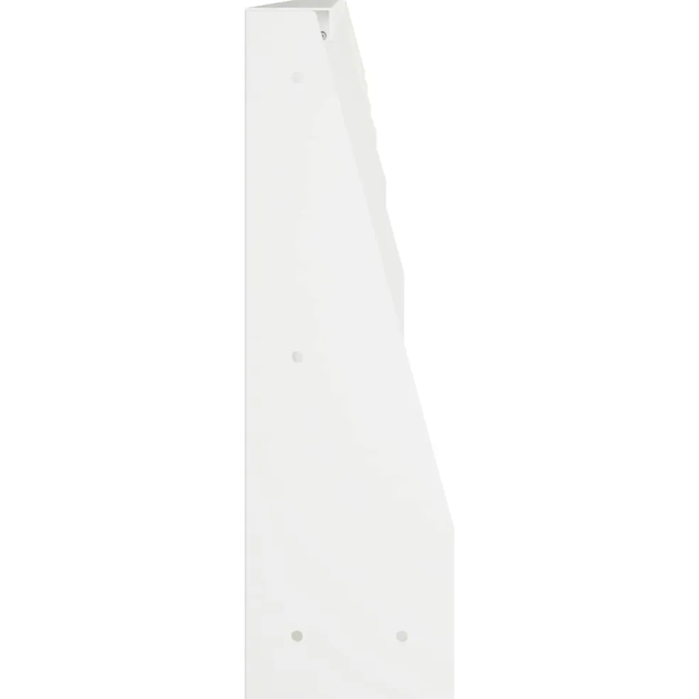 vidaXL Keerwand 6 st 100 x 12 x 30 cm Staal Wit