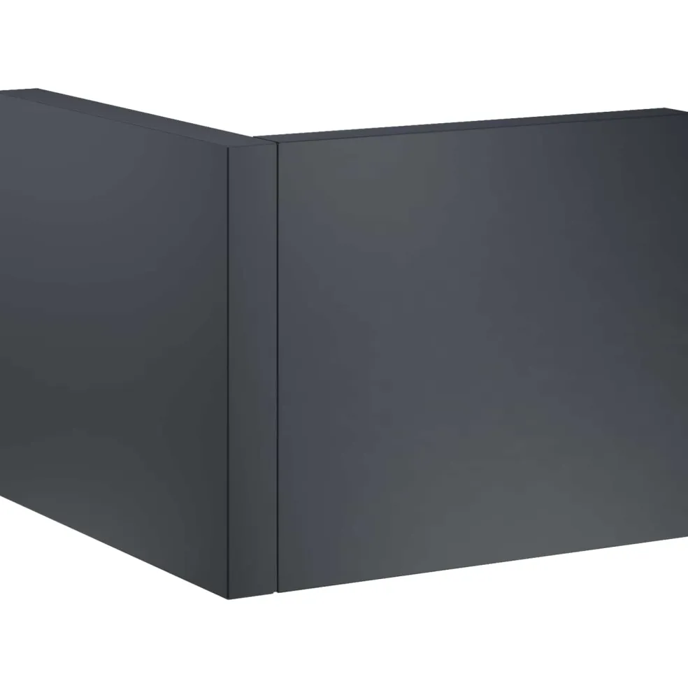 vidaXL Keerwand 2 st 50 x 50 x 30 cm Staal Antraciet