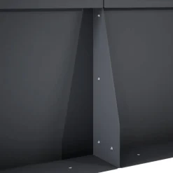 vidaXL Keerwand 2 st 50 x 50 x 30 cm Staal Antraciet