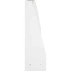 vidaXL Keerwand 4 st 100 x 12 x 30 cm Staal Wit