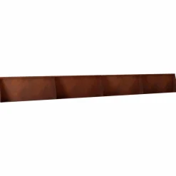 vidaXL Keerwand 4 st 100 x 12 x 30 cm weervast staal Roestkleurig
