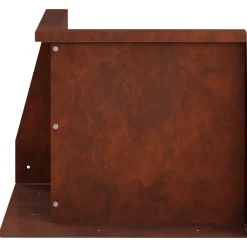 vidaXL Keerwand 2 st 50 x 50 x 30 cm weervast staal Roestkleurig