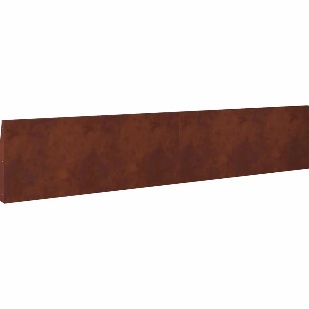 vidaXL Keerwand 2 st 100 x 12 x 30 cm weervast staal Roestkleurig