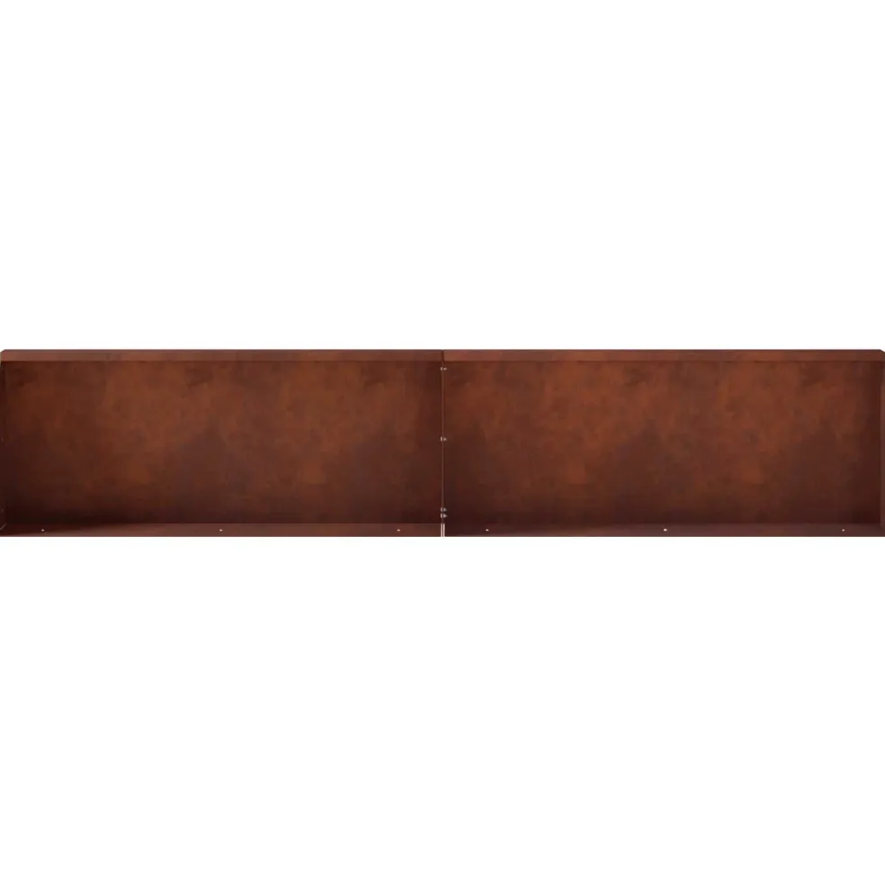vidaXL Keerwand 2 st 100 x 12 x 30 cm weervast staal Roestkleurig