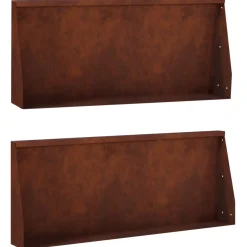 vidaXL Keerwand 2 st 100 x 12 x 30 cm weervast staal Roestkleurig