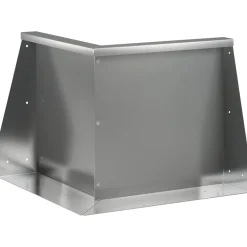 vidaXL Keerwand 50 x 50 x 40 cm Gegalvaniseerd staal zilver