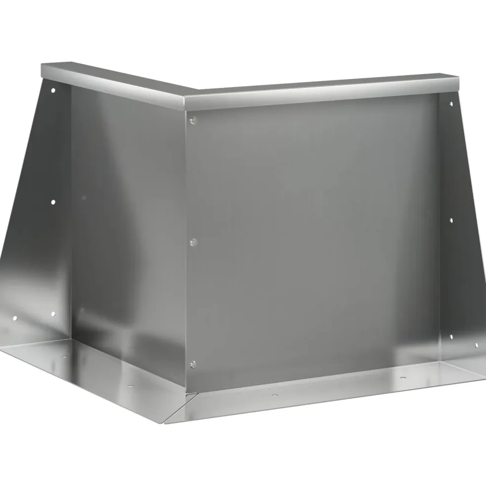 vidaXL Keerwand 50 x 50 x 40 cm Gegalvaniseerd staal zilver
