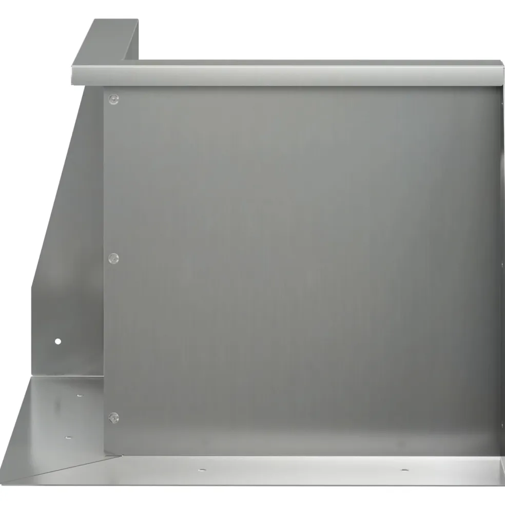 vidaXL Keerwand 50 x 50 x 40 cm Gegalvaniseerd staal zilver