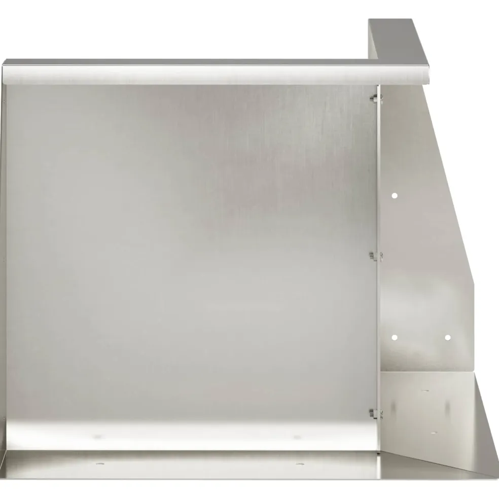 vidaXL Keerwand 50 x 50 x 30 cm Roestvrij staal zilver