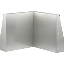 vidaXL Keerwand 50 x 50 x 30 cm Roestvrij staal zilver