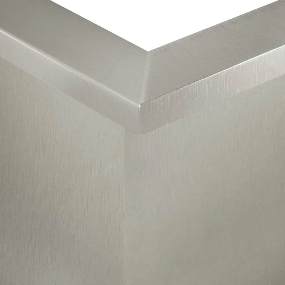 vidaXL Keerwand 50 x 50 x 30 cm Roestvrij staal zilver