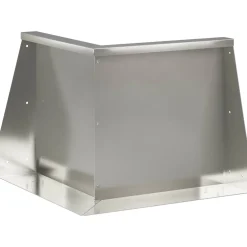 vidaXL Keerwand 50 x 50 x 30 cm Roestvrij staal zilver