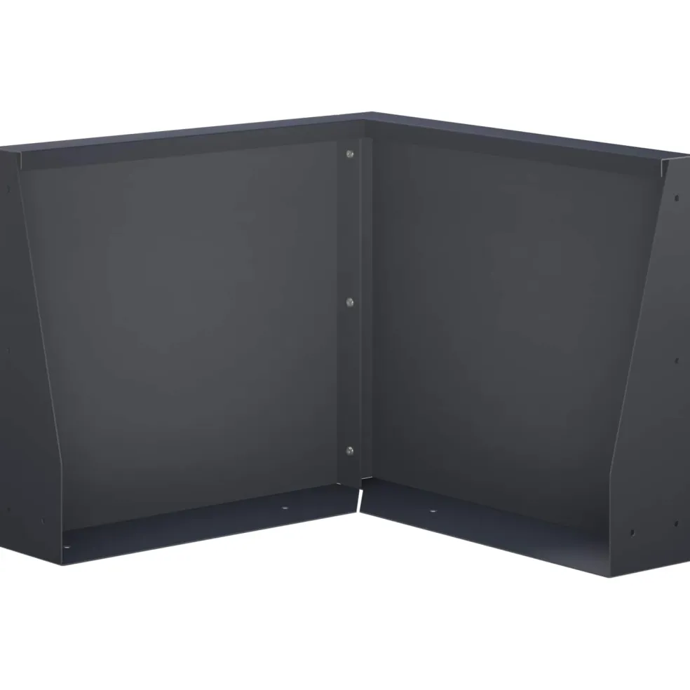 vidaXL Keerwand 50 x 50 x 30 cm Staal Antraciet